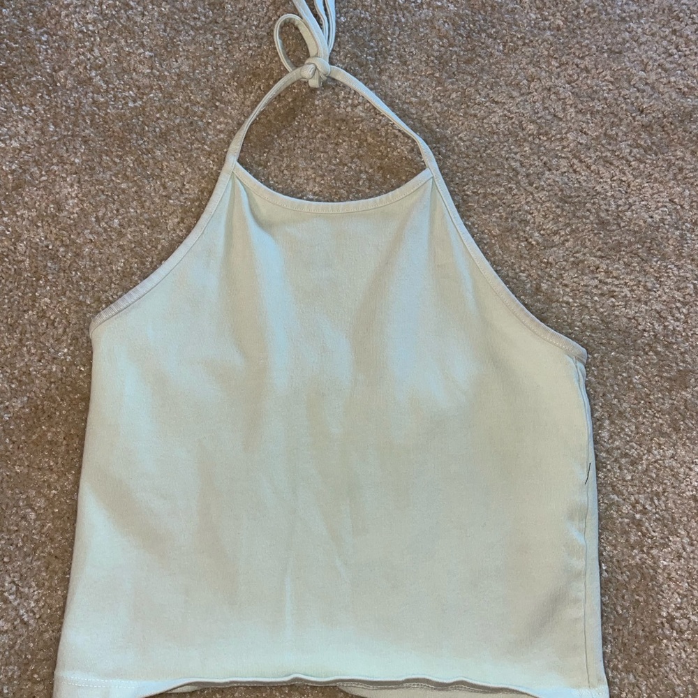 Light Green Brandy Tie Top